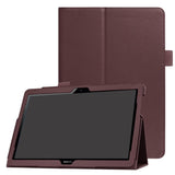 Huawei MediaPad T3 10 9.6" Læder Cover m. Flipstand Brun
