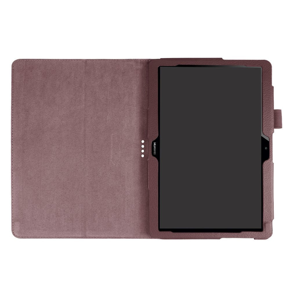 Huawei MediaPad T3 10 9.6" Læder Cover m. Flipstand Brun