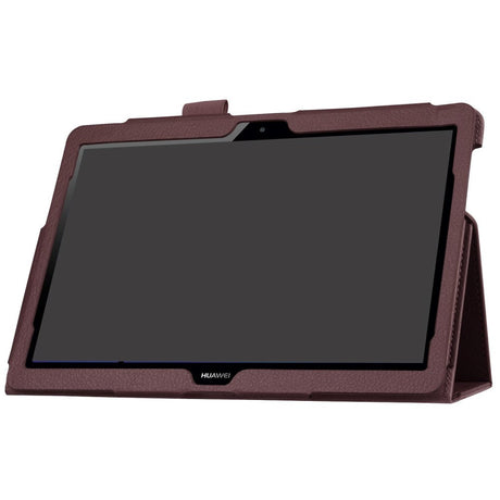 Huawei MediaPad T3 10 9.6" Læder Cover m. Flipstand Brun