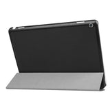 Huawei MediaPad M3 Lite 10 Cover - Tri-Fold Læder Etui Sort