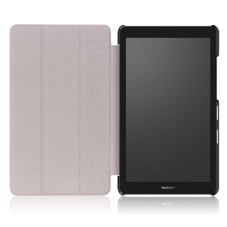 Huawei Mediapad T3 7" Cover - Klassisk Tri-fold Læder Cover Sort