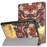 Lenovo Tab 10 (TB-X103F) Cover - Tri-Fold Læder Cover "Indiansk Drømmefanger" Lysebrun