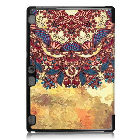 Lenovo Tab 10 (TB-X103F) Cover - Tri-Fold Læder Cover "Indiansk Drømmefanger" Lysebrun