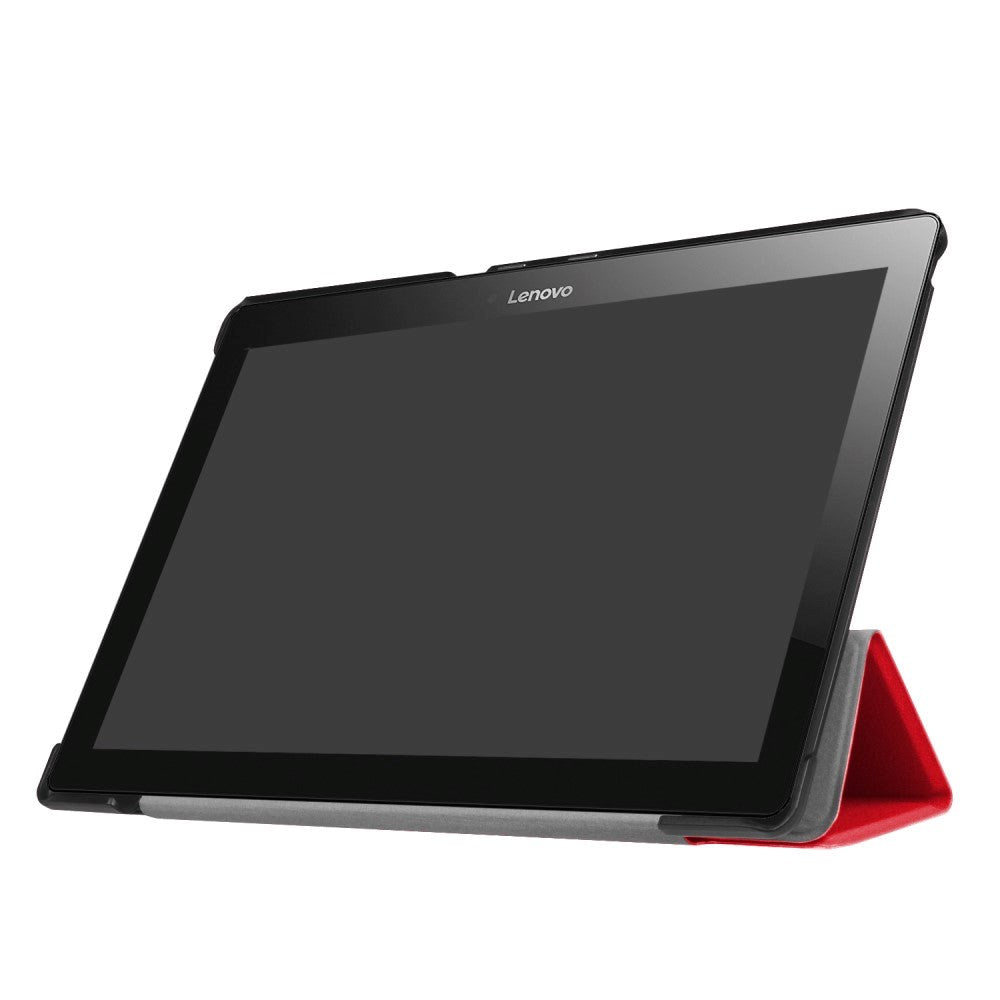 Lenovo Tab 10 (TB-X103F) Cover - Tri-fold Læder Cover - Rød