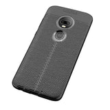 Motorola Moto G7 / G7 Plus Sort Fleksibelt Plastik Bagcover