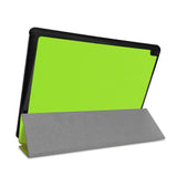 Lenovo Tab E10 Læder Cover m. Tri-fold Stand - Grøn