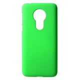 Motorola Moto G7 Power Gummibelagt Plastik Cover Grøn