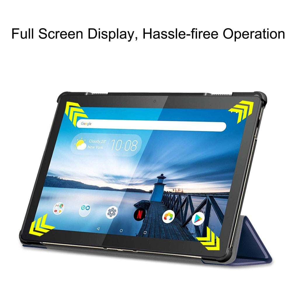 Lenovo Tab M10 HD 10.1" (TB-X505F) / FHD 10.1" (TB-X605) Cover - Tri-fold Læder Cover - Mørkeblå