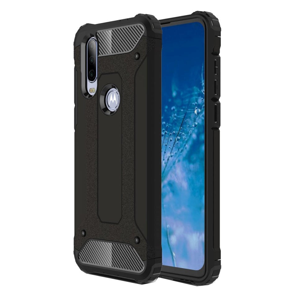 Motorola One Action Armor Guard Håndværkercover - Sort