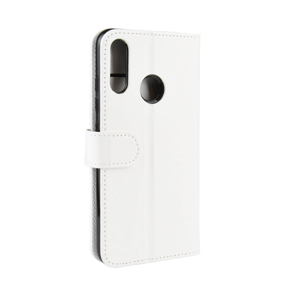 Motorola Moto E6 Plus Crazy Horse Læder Cover m. Pung Hvid