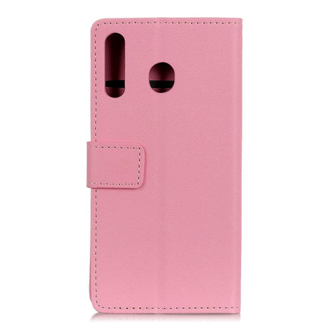 Motorola Moto G8 Plus Læder Cover m. Pung Lyserød