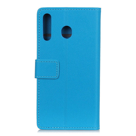 Motorola Moto G8 Plus Læder Cover m. Pung Blå