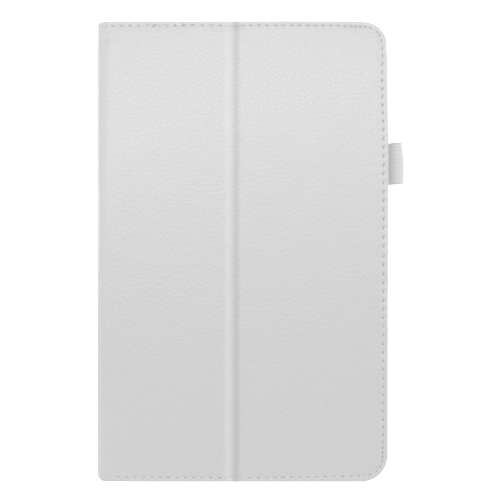 Lenovo Tab M8 (2nd Gen.) 8" Litchi Læder Cover m. Magnetluk & Ståfunktion - Hvid