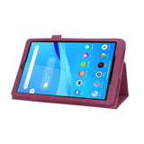 Lenovo Tab M8 (2nd Gen.) 8" Litchi Læder Cover m. Magnetluk & Ståfunktion - Lilla