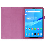 Lenovo Tab M8 (2nd Gen.) 8" Litchi Læder Cover m. Magnetluk & Ståfunktion - Lilla