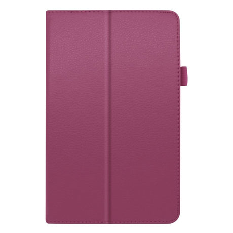 Lenovo Tab M8 (2nd Gen.) 8" Litchi Læder Cover m. Magnetluk & Ståfunktion - Lilla