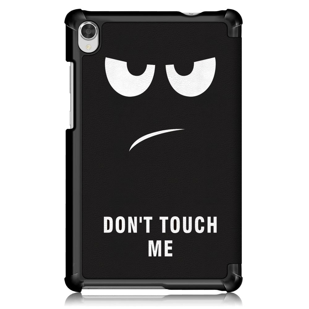 Lenovo Tab M8 (2nd Gen.) 8" Læder Flip Cover m. Folde & Standerfunktion - "Don't Touch Me"