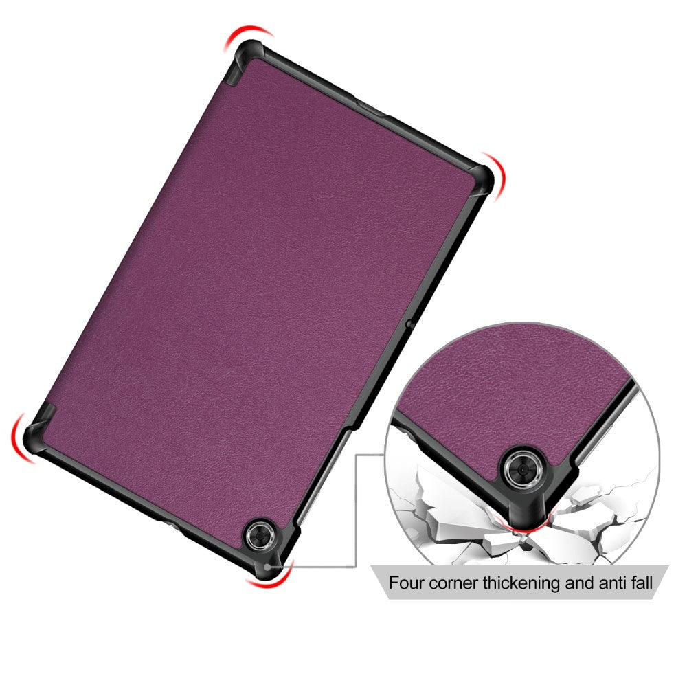 Lenovo Tab M10 FHD Plus X606F Tri-Fold Læder Cover - Lilla