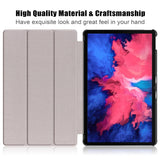 Lenovo Tab P11 / P11 (5G) / P11 Plus Flip Cover m. Tri-fold og Vågeblus - Rose Gold