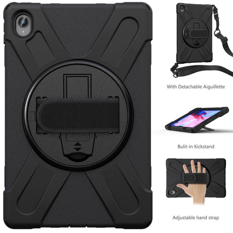 Lenovo Tab P11 / P11 (5G) / P11 Plus Håndværker Case m. Skulderstrop & Håndholder - Sort