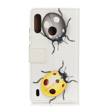 Motorola Moto E7 Power / E7i Power Læder Flip Cover m. Pung - Mariehøns