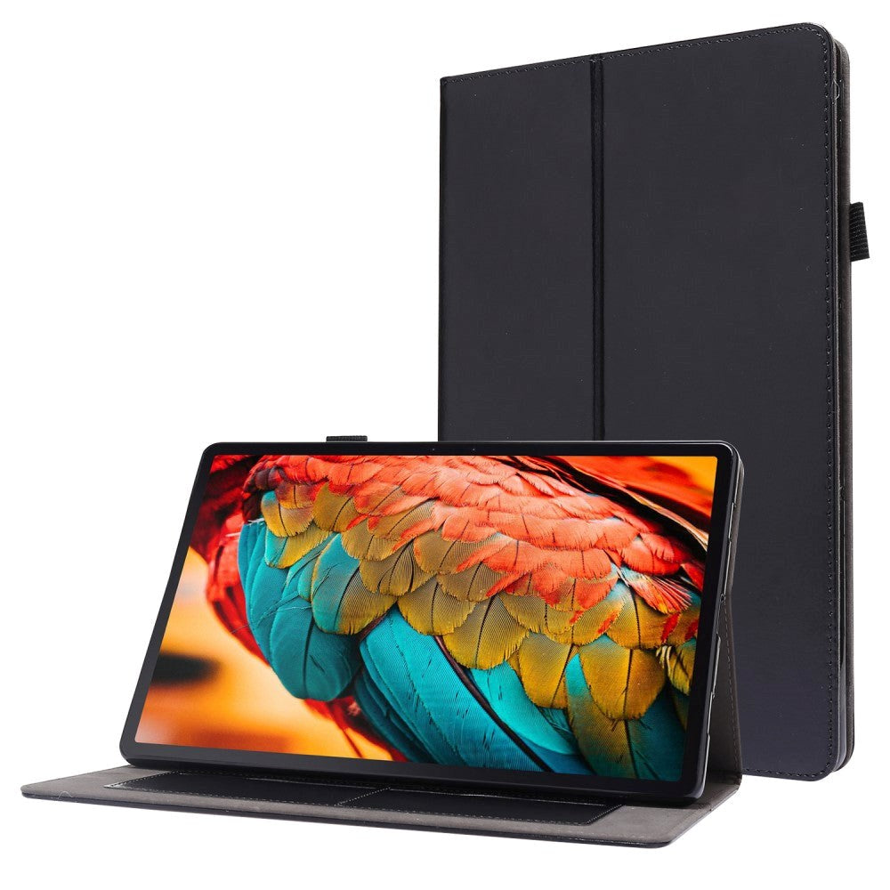 Lenovo Tab P11 / P11 (5G) / P11 Plus Læder Cover m. Ståfunktion & Kortholder - Sort