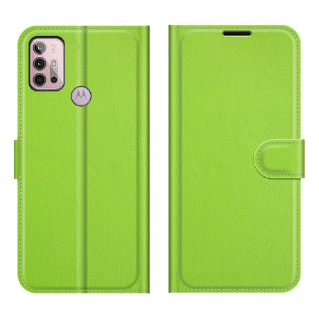 EIDERWOOD Motorola Moto G10 / G20 / G30 - Kunstlæder Flip Cover m. Kortholder & Stander - Grøn
