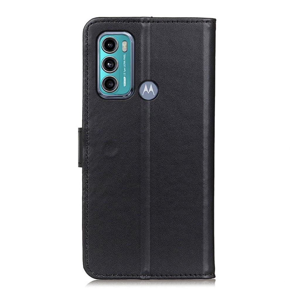 Motorola Moto G60 Læder Flip Cover m. Pung - Sort