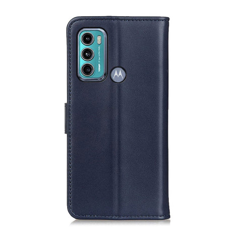 Motorola Moto G60 Læder Flip Cover m. Pung - Blå