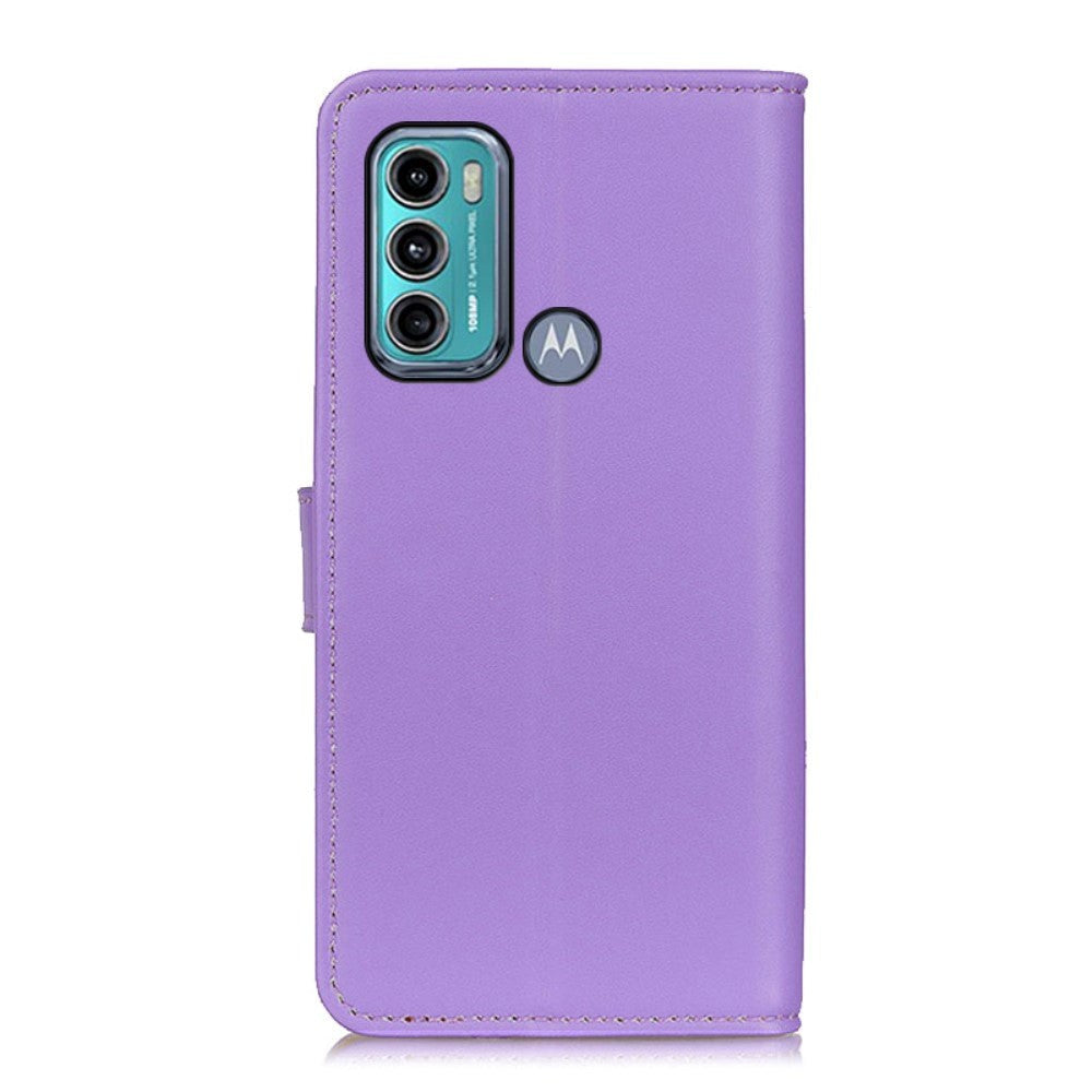 Motorola Moto G60 Læder Flip Cover m. Pung - Lilla