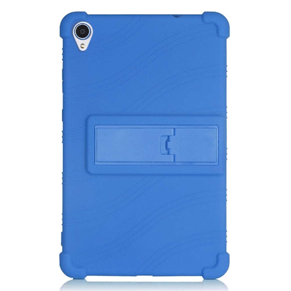 Lenovo Tab M8 (2nd Gen.) 8" Silikone Cover m. Ståfunktion - Mørkeblå