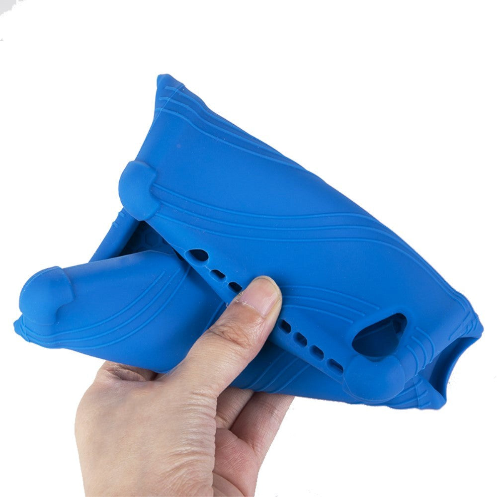 Lenovo Tab M8 (2nd Gen.) 8" Silikone Cover m. Ståfunktion - Mørkeblå
