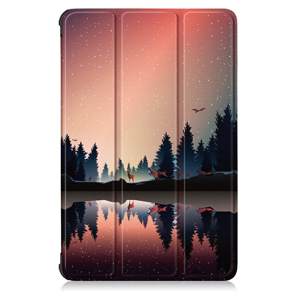 Lenovo Tab P11 Pro Imiteret Læder Flip Cover - Refleksion I Skovsø