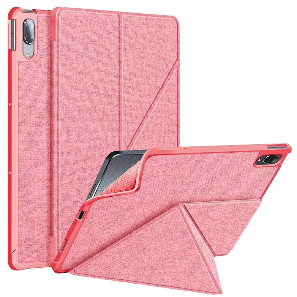 Lenovo P11 Pro Origami Flip Cover - Kunstlæder - Pink