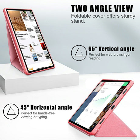 Lenovo P11 Pro Origami Flip Cover - Kunstlæder - Pink