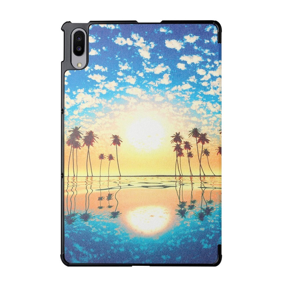 Lenovo Pad Pro / Tab P11 Pro Imiteret Læder Flip Cover - Solnedgang