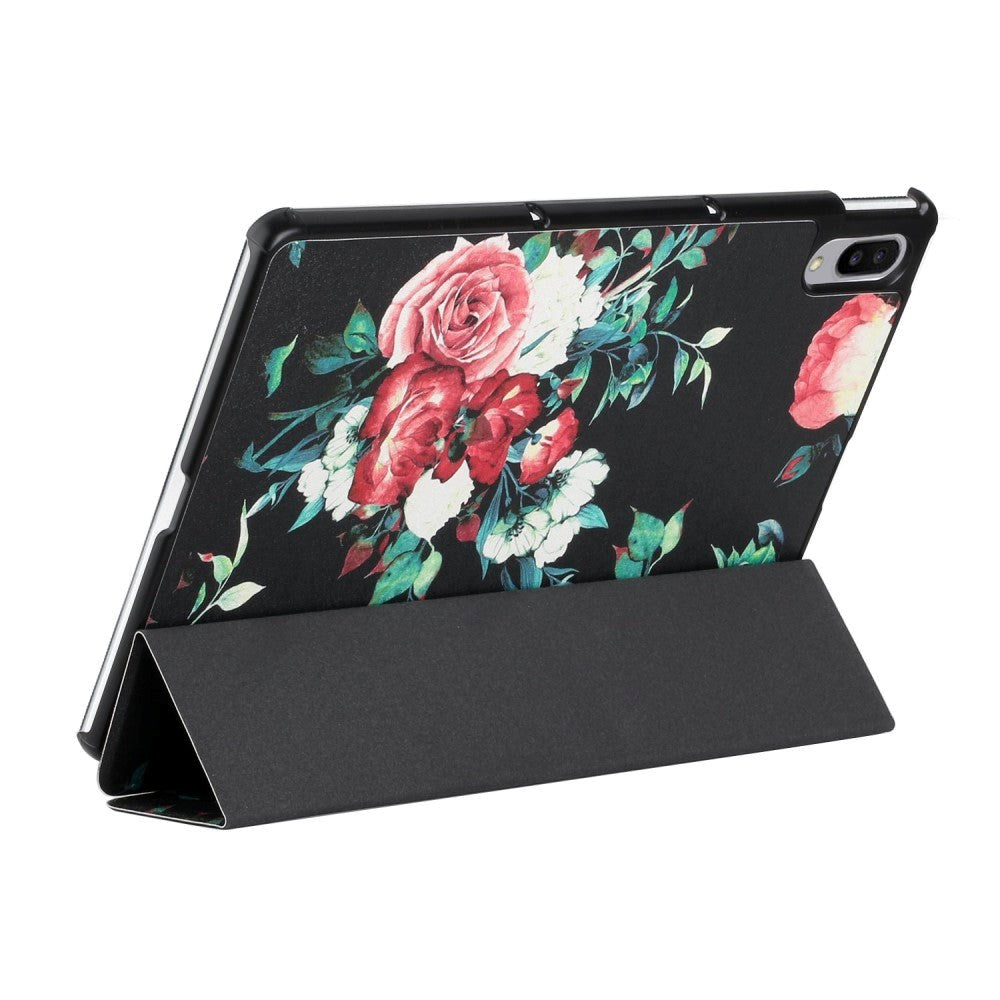 Lenovo Pad Pro / Tab P11 Pro Imiteret Læder Flip Cover - Roser