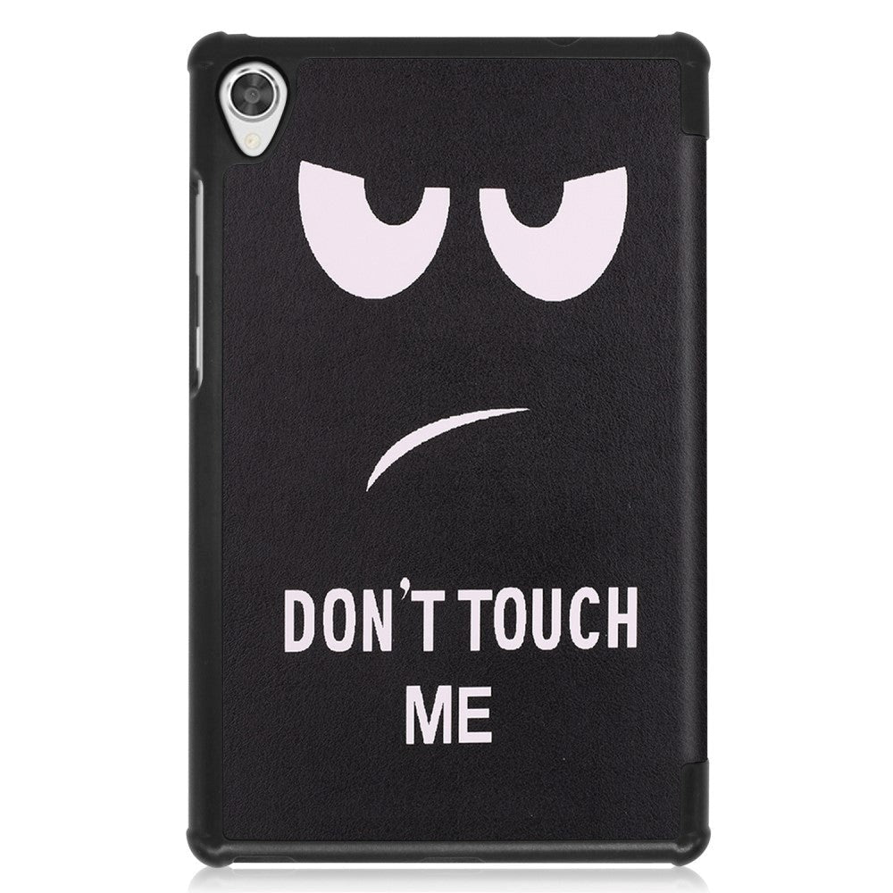 Lenovo Tab M8 (3rd Gen.) 8" Læder Flip Cover m. Ståfunktion - "Don't Touch Me"