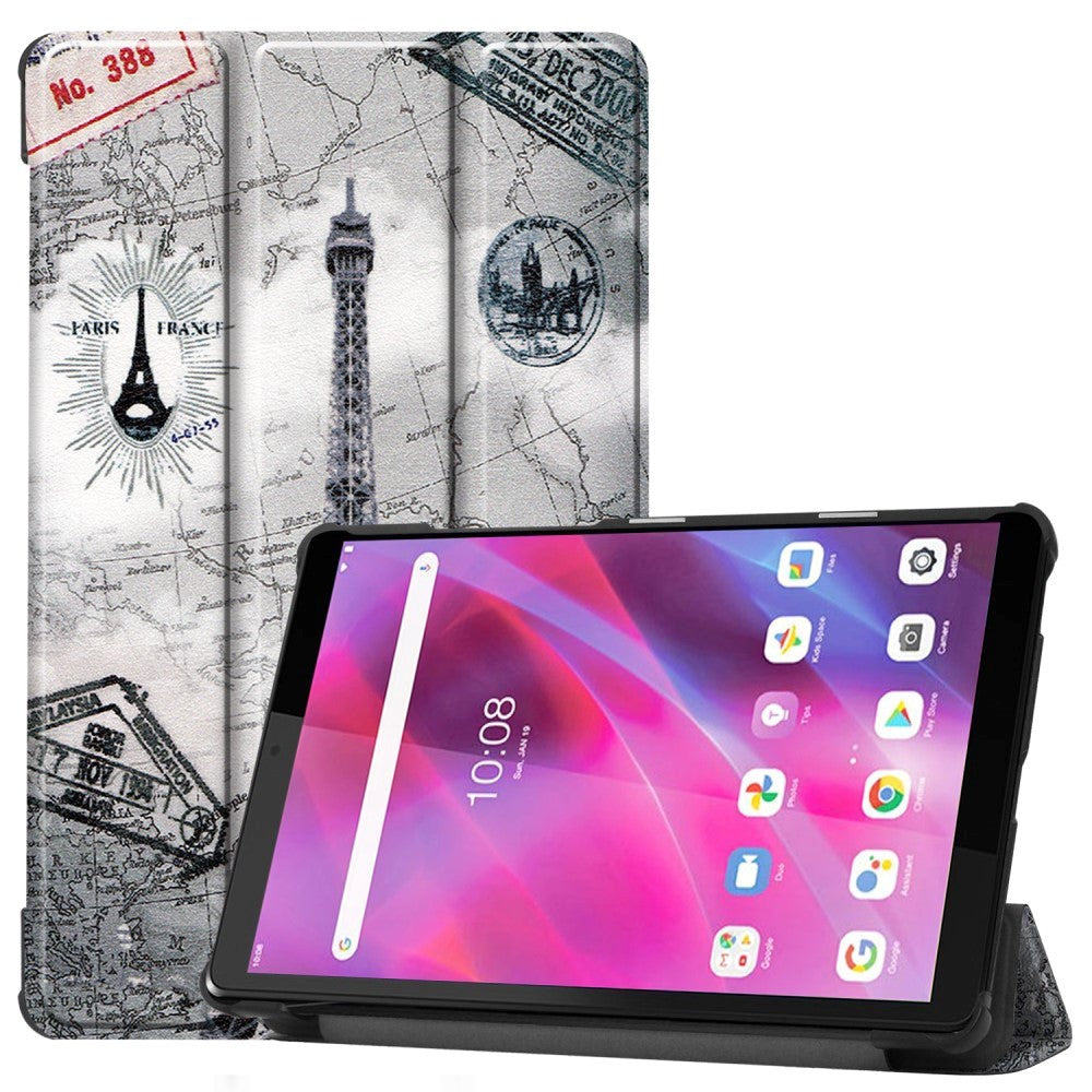 Lenovo Tab M8 (3rd Gen.) 8" Læder Flip Cover m. Ståfunktion - Eiffeltårnet