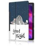 Lenovo Yoga Tab 11 Læder Cover med Ståfunktion - "Good Night"