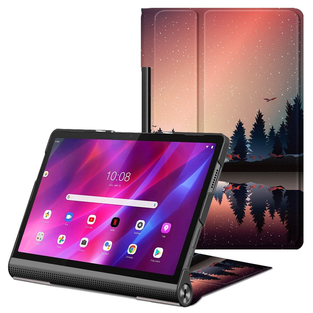 Lenovo Yoga Tab 11 Læder Cover med Ståfunktion - Skov