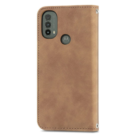 Motorola Moto E40 / E30 / E20 Blødt Læder Flip Cover m. Pung - Brun