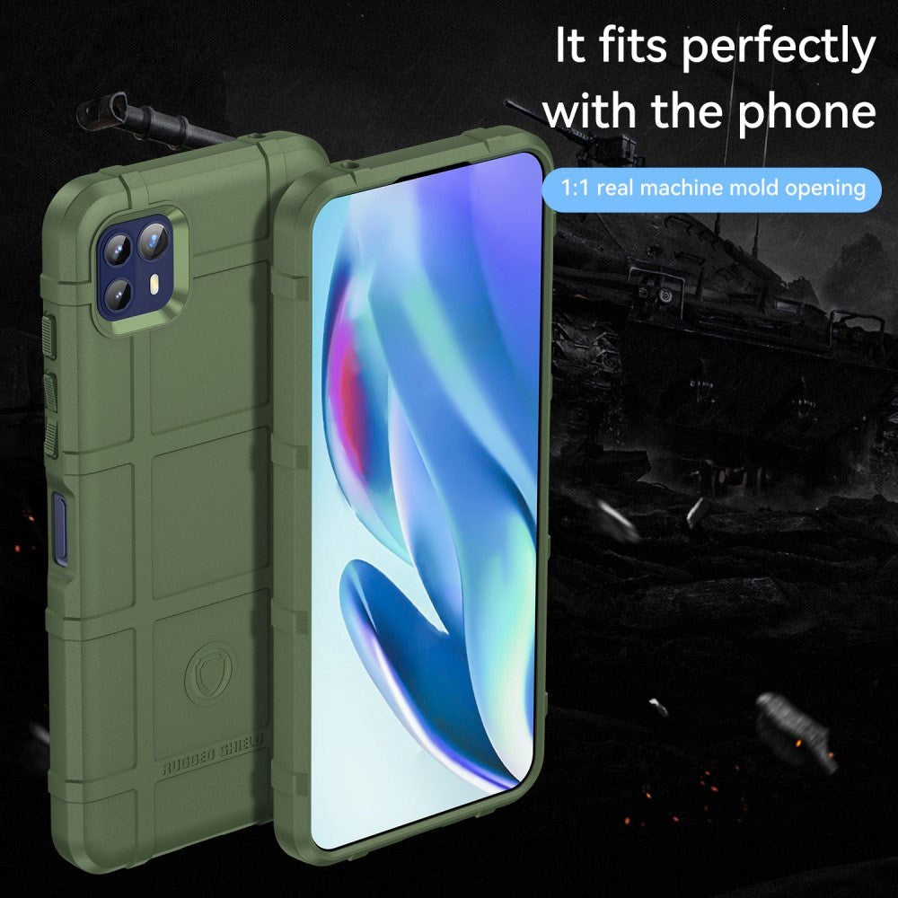 Motorola Moto G50 Rugged Shield Series Håndværker Bagside Cover - Grøn