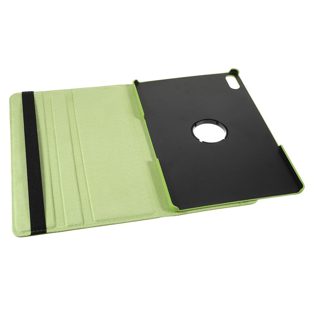 Lenovo Tab P12 Pro Læder Flip Cover m. 360 Graders Standerfunktion - Grøn