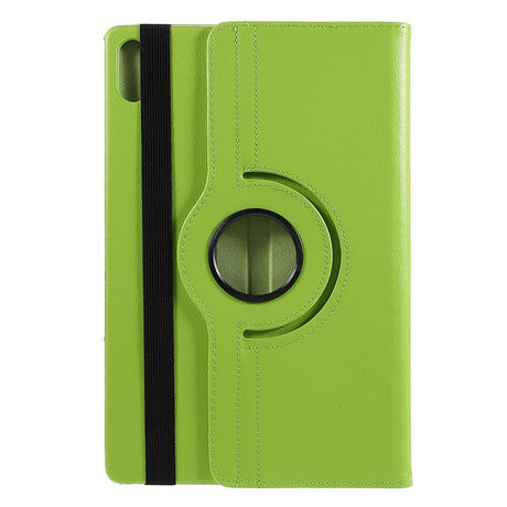 Lenovo Tab P12 Pro Læder Flip Cover m. 360 Graders Standerfunktion - Grøn