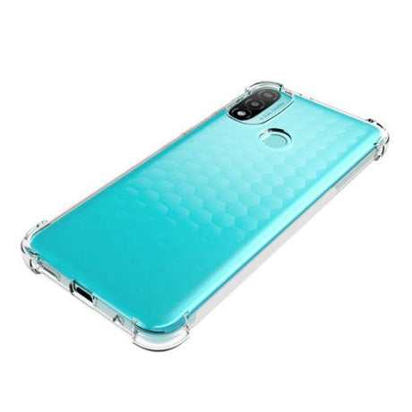 Motorola Moto E40 / E30 / E20 Shockproof Fleksibelt Plastik Bagside Cover - Gennemsigtig