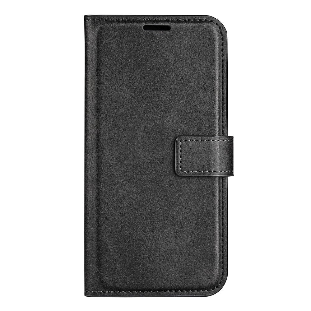 Motorola Moto G51 Læder Flip Cover m. Kortholder - Sort