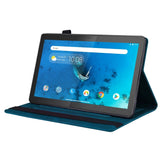 Lenovo Tab M10 FHD REL (TB-X605FC/LC) Læder Flip Cover m. Pen Holder & Kortholder - Blå