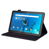 Lenovo Tab M10 FHD REL (TB-X605FC/LC) Læder Flip Cover m. Pen Holder & Kortholder - Sort