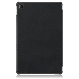 Lenovo Tab M10 Plus (3. Gen) 10.6" (TB-125F/128F) Tri-Fold Læder Flip Cover - Sort